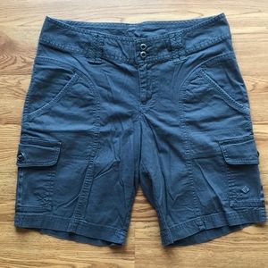 Women's Charcoal Grey Columbia Cargo Shorts with 6 Pockets!